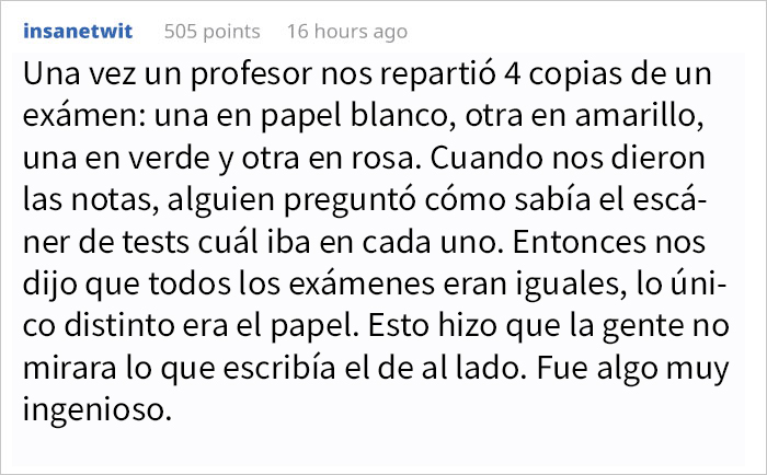 Este profesor puso una pregunta trampa en el examen para pillar a los tramposos, y cazó a 14 en total
