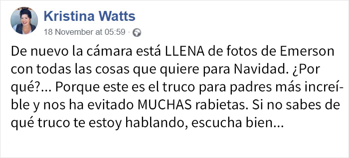 Esta madre comparte un truco navideño para que los niños dejen de pedir juguetes sin parar en las tiendas