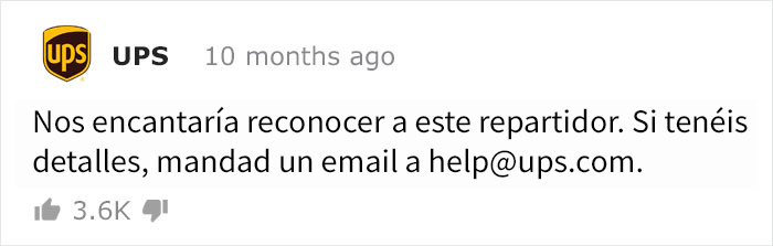 Una cámara de seguridad grabó a este repartidor de UPS haciendo un heroico esfuerzo para hacer su entrega
