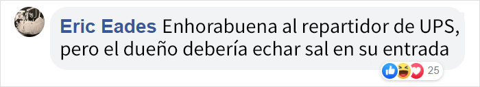 Una cámara de seguridad grabó a este repartidor de UPS haciendo un heroico esfuerzo para hacer su entrega