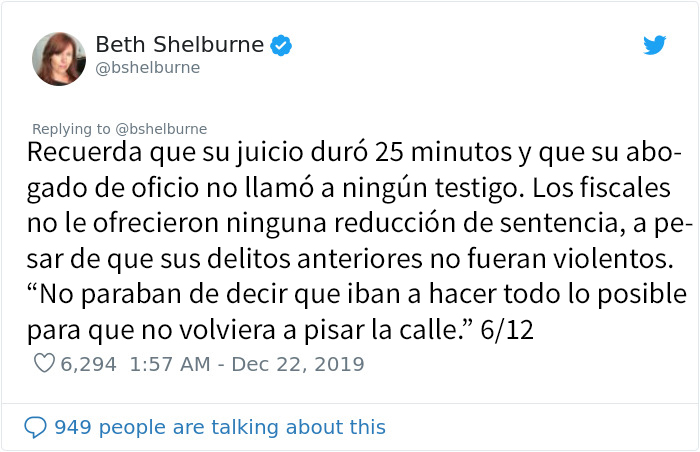 Este hombre lleva 38 años en prisión tras ser sentenciado en 1982 a cadena perpetua por robar 9$