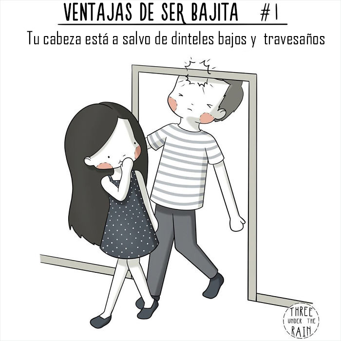 Esta artista de 152 cms ilustra cómo es ser bajita en 15 reconfortantes imágenes