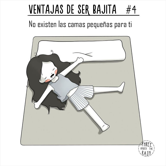 Esta artista de 152 cms ilustra cómo es ser bajita en 15 reconfortantes imágenes