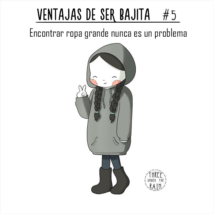 Esta artista de 152 cms ilustra cómo es ser bajita en 15 reconfortantes imágenes