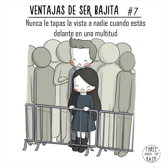 Esta artista de 152 cms ilustra cómo es ser bajita en 15 reconfortantes imágenes
