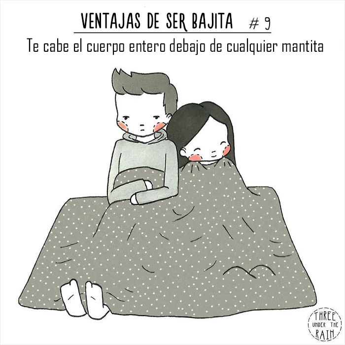 Esta artista de 152 cms ilustra cómo es ser bajita en 15 reconfortantes imágenes