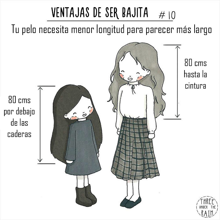 Esta artista de 152 cms ilustra cómo es ser bajita en 15 reconfortantes imágenes