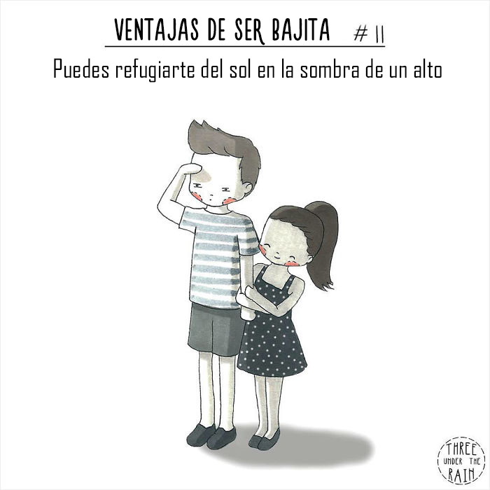 Esta artista de 152 cms ilustra cómo es ser bajita en 15 reconfortantes imágenes