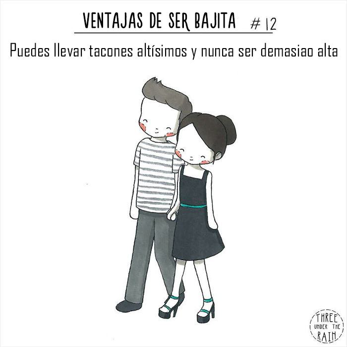 Esta artista de 152 cms ilustra cómo es ser bajita en 15 reconfortantes imágenes