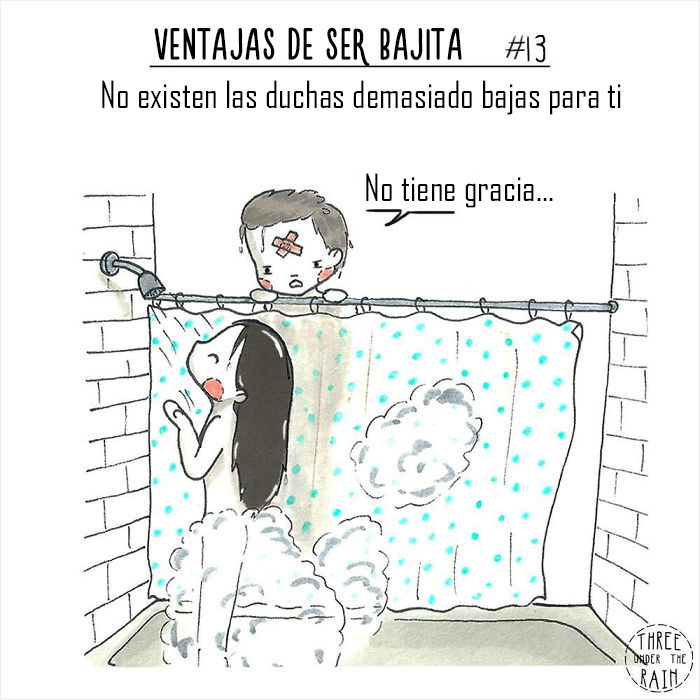 Esta artista de 152 cms ilustra cómo es ser bajita en 15 reconfortantes imágenes