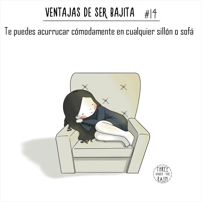Esta artista de 152 cms ilustra cómo es ser bajita en 15 reconfortantes imágenes