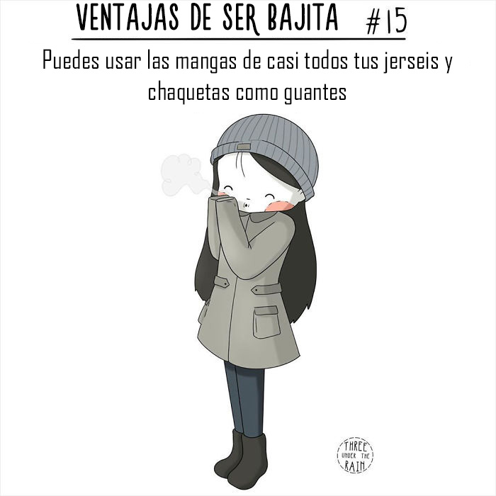 Esta artista de 152 cms ilustra cómo es ser bajita en 15 reconfortantes imágenes