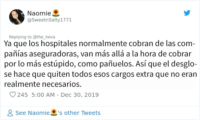 Esta mujer descubrió que las facturas del hospital se reducen si las desglosan, y la gente dice que funciona