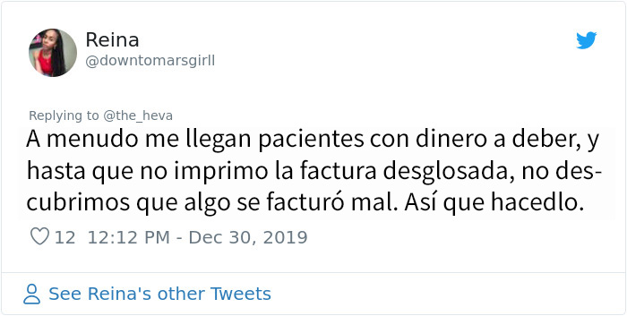 Esta mujer descubrió que las facturas del hospital se reducen si las desglosan, y la gente dice que funciona