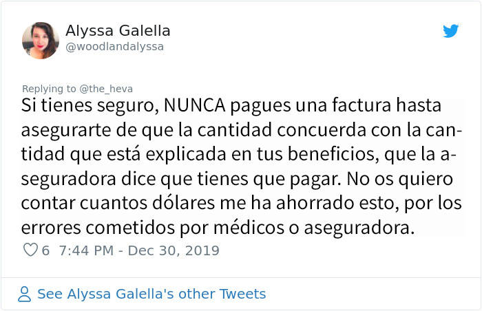 Esta mujer descubrió que las facturas del hospital se reducen si las desglosan, y la gente dice que funciona