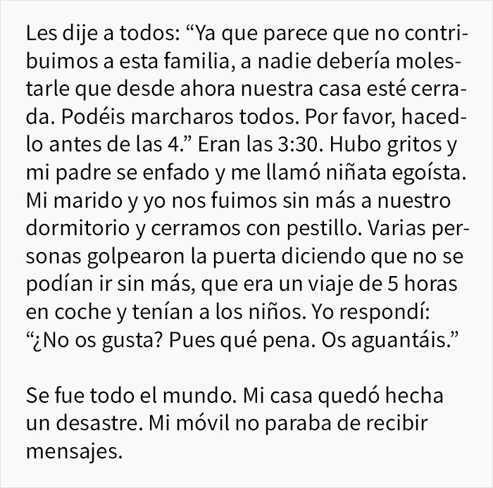 Estos padres desheredaron a su hija por no tener descendencia, así que ella les arruinó las fiestas