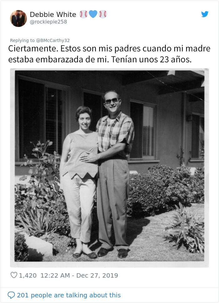 La gente comparte fotos viejas para 