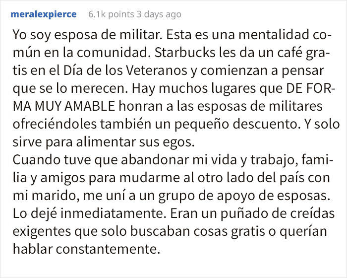 Esta presuntuosa esposa de un militar perdió la cabeza cuando un restaurante le hizo pagar el vino que había pedido