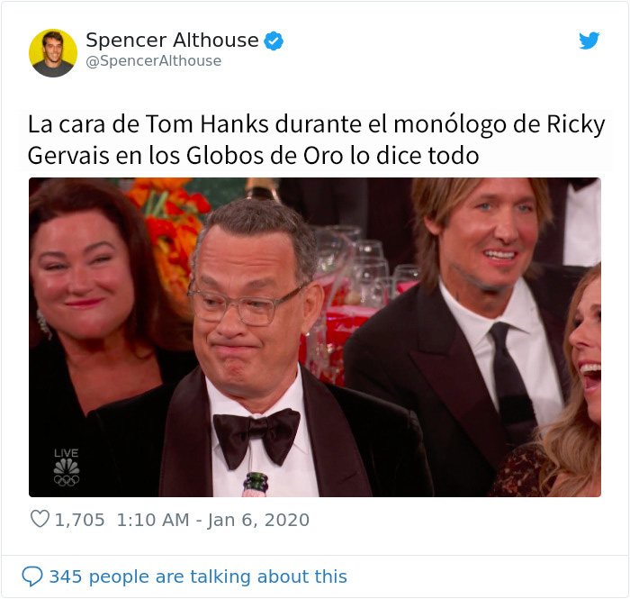 A Hollywood no le gustó nada que Ricky Gervais se burlara en su monólogo de los Globos de Oro