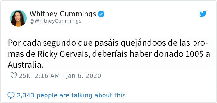 A Hollywood no le gustó nada que Ricky Gervais se burlara en su monólogo de los Globos de Oro