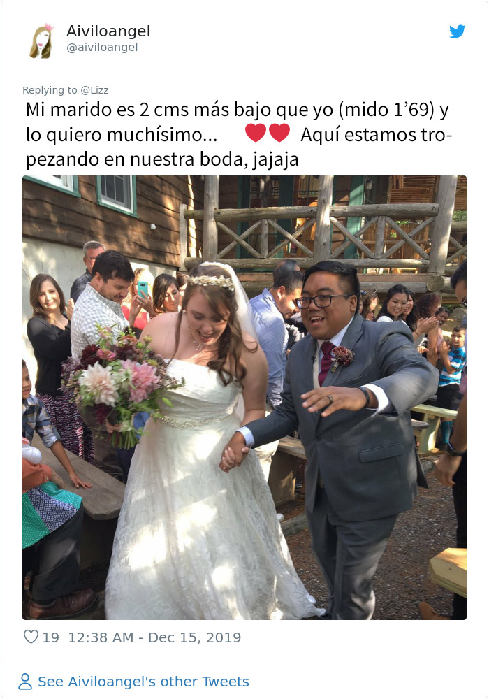 Estas mujeres saliendo con hombres más bajitos comparten sus fotos en un hilo viral