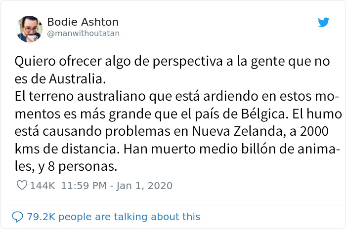 Este hombre publicó un hilo terrible revelando la devastación de los incendios de Australia