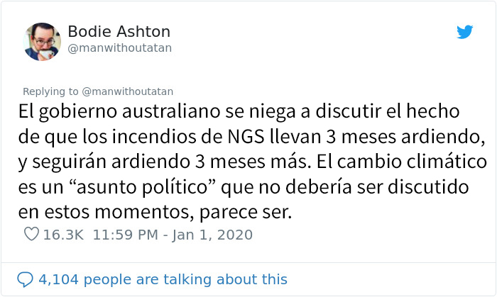 Este hombre publicó un hilo terrible revelando la devastación de los incendios de Australia