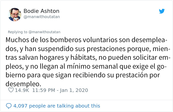Este hombre publicó un hilo terrible revelando la devastación de los incendios de Australia