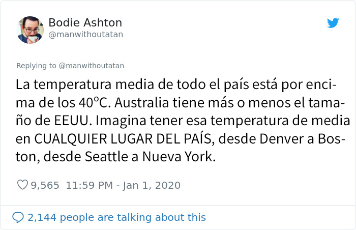 Este hombre publicó un hilo terrible revelando la devastación de los incendios de Australia