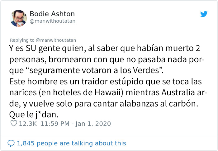 Este hombre publicó un hilo terrible revelando la devastación de los incendios de Australia