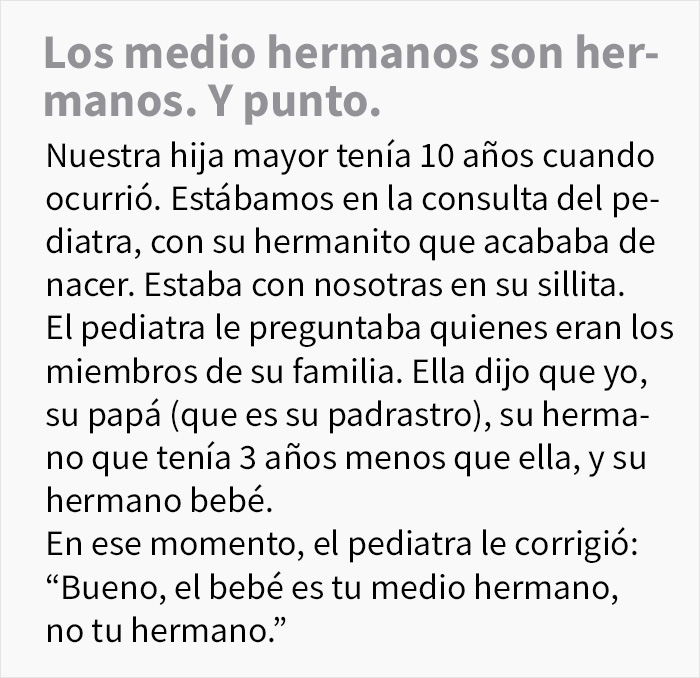 Este pediatra le dijo a una niña de 10 años que su hermano solo lo era 