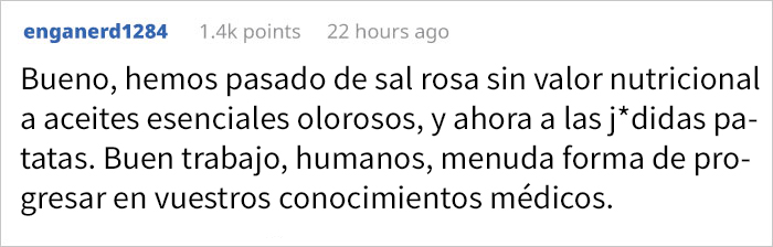 Una mujer comparte su "genial" collar de patata para curar la fiebre de su hijo y la gente se echa las manos a la cabeza