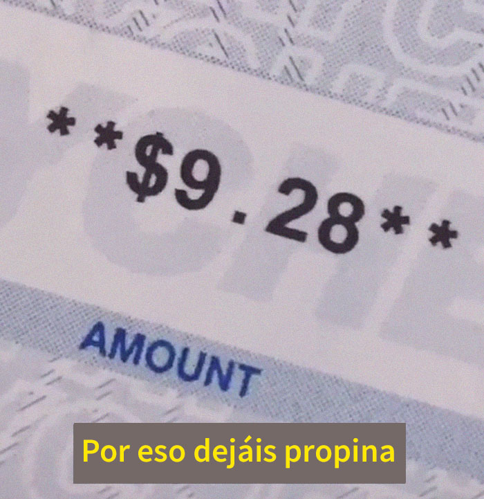 Esta madre comparte en TikTok su cheque de 9,28$ tras trabajar 70 horas de camarera