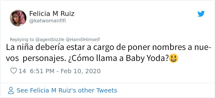 Este padre compartió cómo llama su hija de año y medio a los personajes de Star Wars, y a Mark Hamill le encanta
