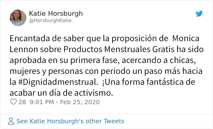 Escocia está a punto de hacer historia como el primer país en hacer gratuitos los productos menstruales