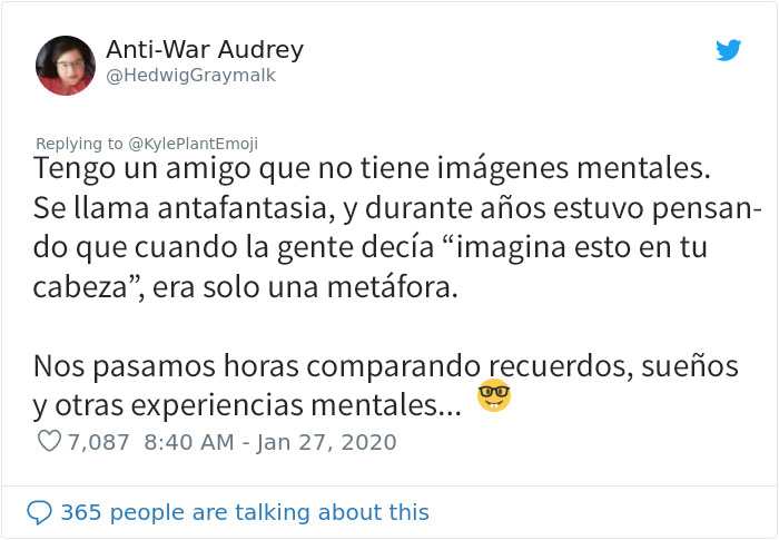 Este hombre descubrió que no todo el mundo tiene un monólogo interno, y le arruinó el día