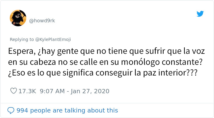 Este hombre descubrió que no todo el mundo tiene un monólogo interno, y le arruinó el día