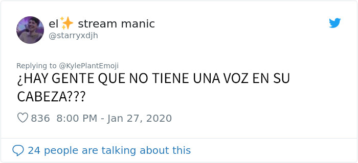 Este hombre descubrió que no todo el mundo tiene un monólogo interno, y le arruinó el día
