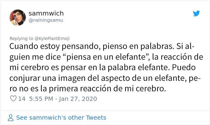 Este hombre descubrió que no todo el mundo tiene un monólogo interno, y le arruinó el día