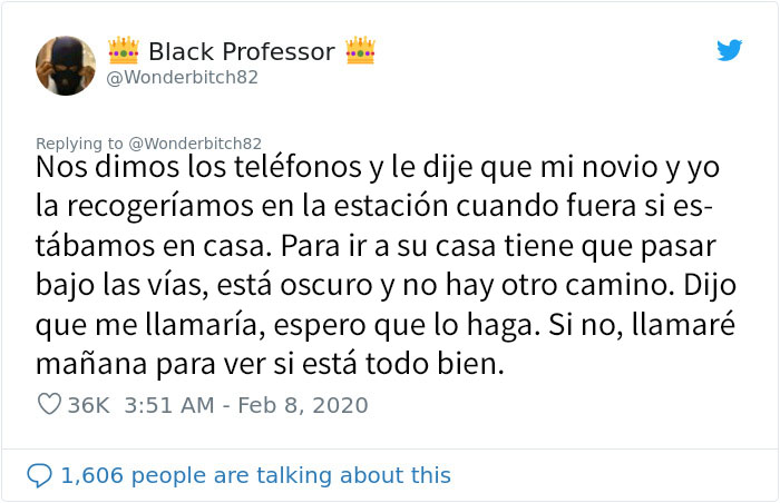 Esta mujer era perseguida por 3 hombres, así que abrazó a un desconocido y le pidió ayuda