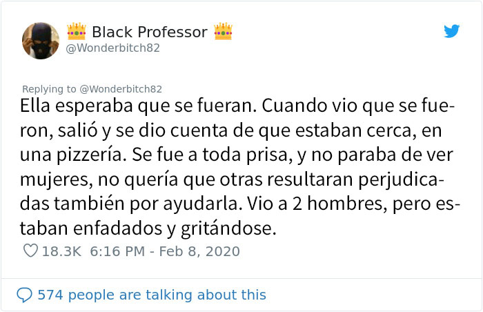Esta mujer era perseguida por 3 hombres, así que abrazó a un desconocido y le pidió ayuda