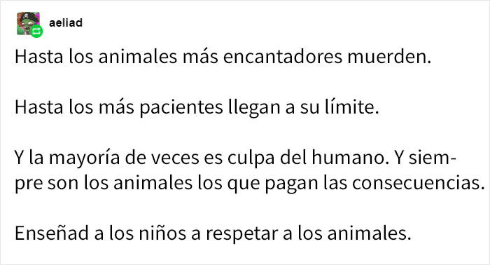 La gente está harta de que padres permitan a los niños maltratar a las mascotas, y explican lo estúpido y peligroso que es