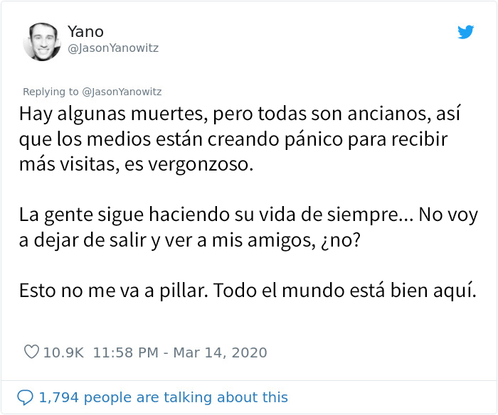 “Para el resto del mundo: No tenéis ni idea de lo que se avecina”: Este hombre hace una lista con las 6 etapas que ha pasado Italia