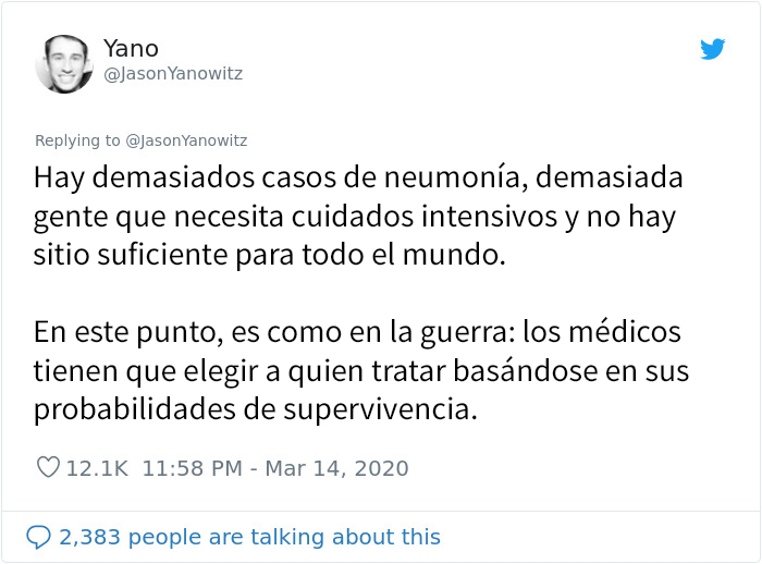 “Para el resto del mundo: No tenéis ni idea de lo que se avecina”: Este hombre hace una lista con las 6 etapas que ha pasado Italia