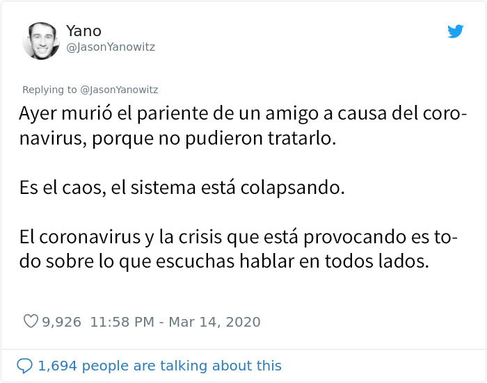 “Para el resto del mundo: No tenéis ni idea de lo que se avecina”: Este hombre hace una lista con las 6 etapas que ha pasado Italia