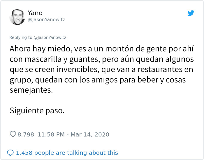 “Para el resto del mundo: No tenéis ni idea de lo que se avecina”: Este hombre hace una lista con las 6 etapas que ha pasado Italia