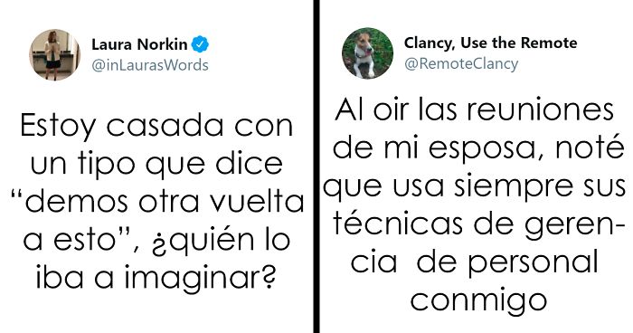 15 Personas que aprendieron algo nuevo sobre sus parejas al verlos trabajar desde casa