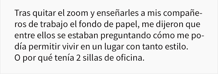 Este hombre trabajando desde casa engañó a sus compañeros para que creyeran que vive en un piso de lujo