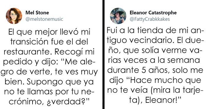 Esta mujer cuenta quién llevó mejor su transición, y consigue que más personas compartan historias similares