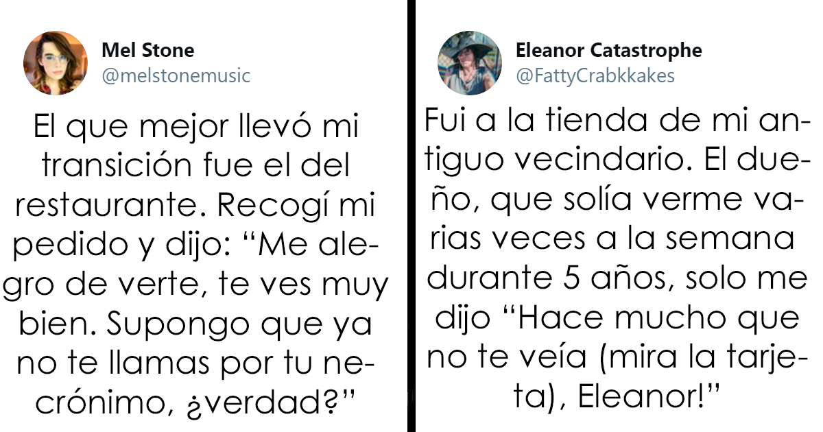 Esta mujer cuenta quién llevó mejor su transición, y consigue que más personas compartan historias similares